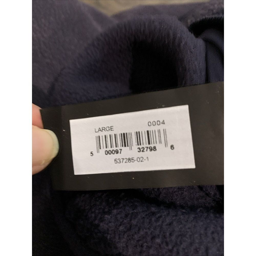 Yzy Yeezy Gap Balenciaga H10 Polar Fleece Joggers Large Navy Distressed Men NEW - Picture 9 of 11